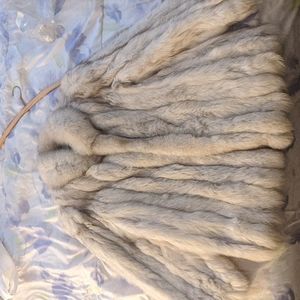 Niki Blue Fox Fur Coat size medium